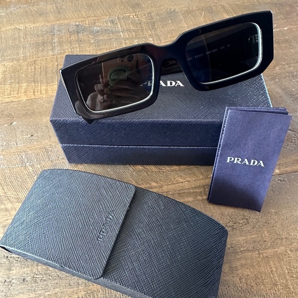 Prada Symbole Sunglasses Slate Gray Lenses